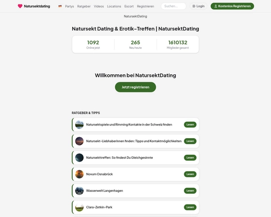 Natursekt Dating